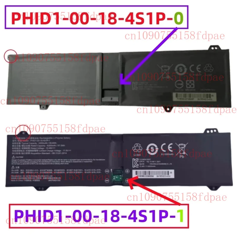 

For Eluktronicsr Mech-17 GP2 PHID1-00-18-4S1P-1 Laptop Battery For Medion Erazer Beast X40 MD For Schenker Vision 14 M21 E22 M23