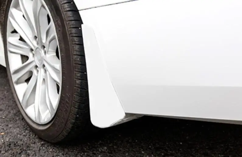 For Cadillac CT6 2016-2020 Paint White Mud Flaps Splash Guards Fender Mudguards