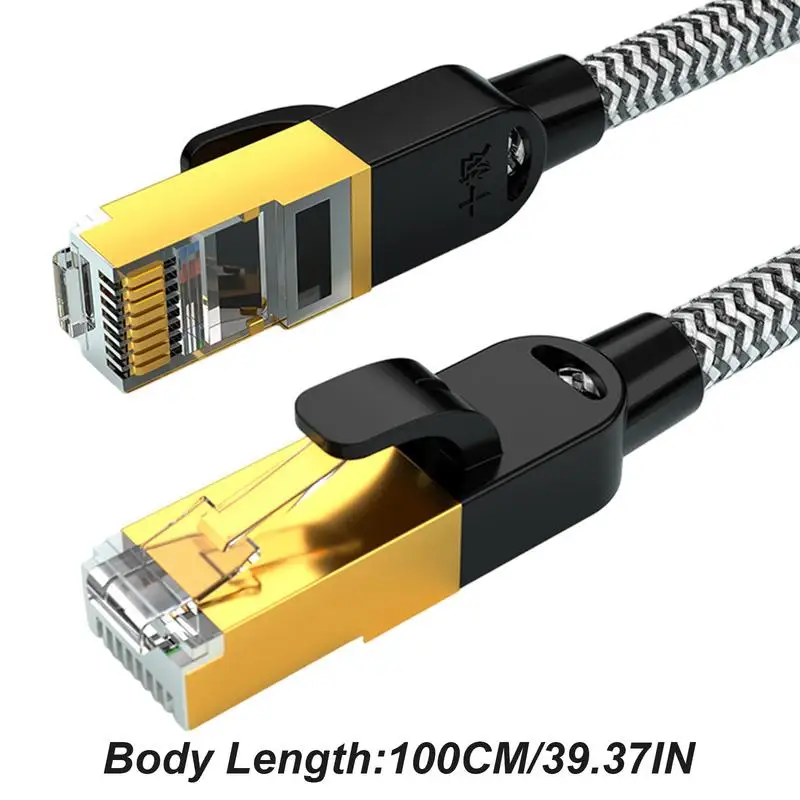 Cabo Ethernet Cat6 Lan, baixa atenuação, cabo vertical, anti-interferência, conexão de alta velocidade para casa