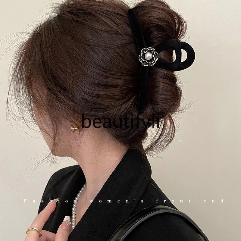 

Grab clip, female hairpin, female back of head, large temperament, advanced sense, shark clip headdress