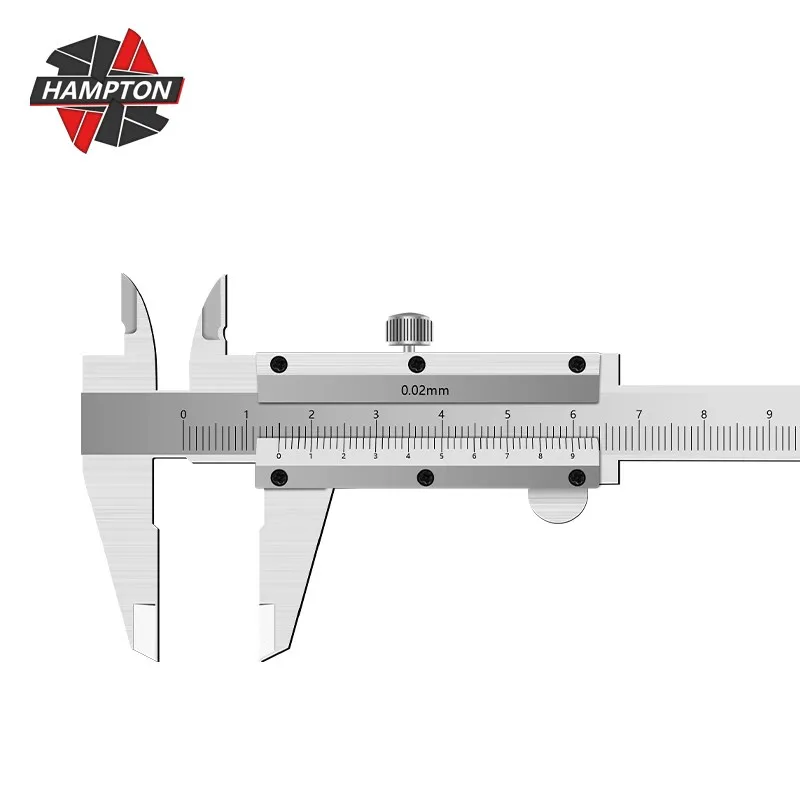 HAMPTON Calipers Vernier Caliper 0-100mm Precision 0.02mm Stainless Steel Gauge Instrument Measuring Tools 