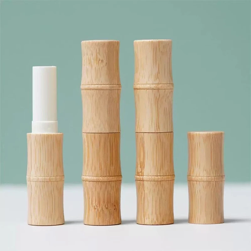 

Bamboo Empty Lip Gross Container Lipstick Tube DIY Container Lip Balm Tubes Natural Bamboo Lipstick Lip Gloss Containers