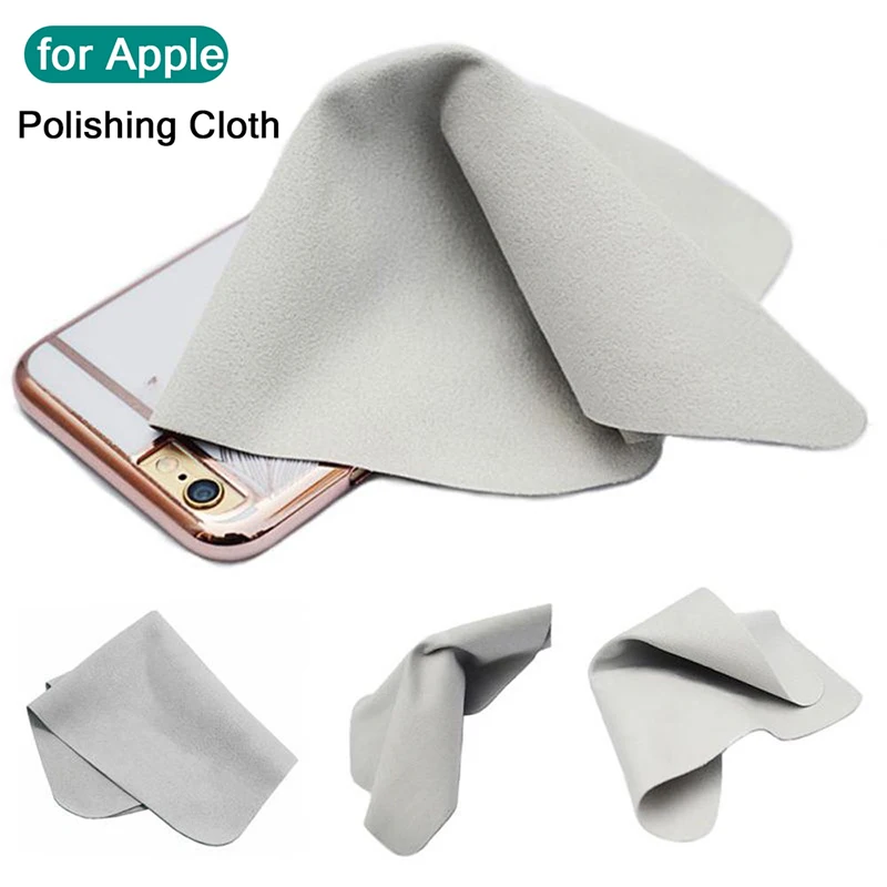Universal Polishing Cloth For iPhone Screen Double-Layer Microfiber Reusable Cleaning Cloth For iPhone iPad Apple Watch Screen