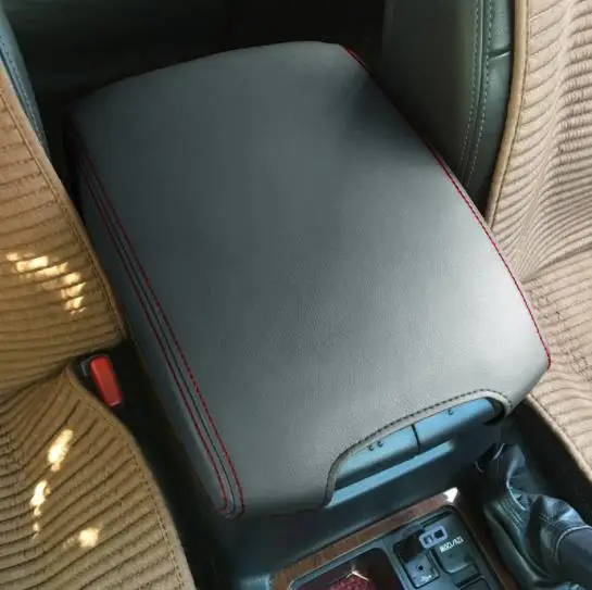 For Toyota Prado 150 2010 2011 2012 2013 2014 2015 2016 2017 -2019 Microfibre Leather car Center  Armrest box Cover car interior