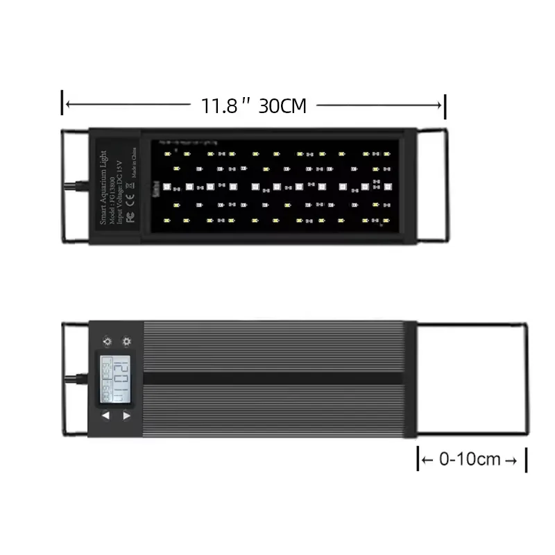 

For SIROKA SRK-ATL30CM 18W Intelligent LED Aquarium Light for Fish Tank Decoration