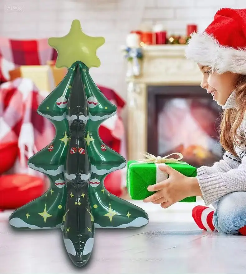 

60cm INS Inflatable Trees for Christmas Decorations Reusable PVC Tree Figure Indoor Outdoor Home Office Navidad Party Decor Gift