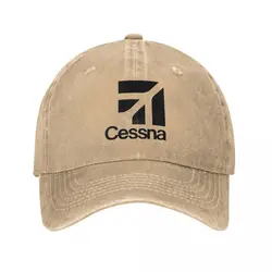 Cessna Black Logo Baseball Cap American Aircraft Manufacturer Outdoor Gym y2k Trucker Hat Women Men Sun protection Baseball Caps