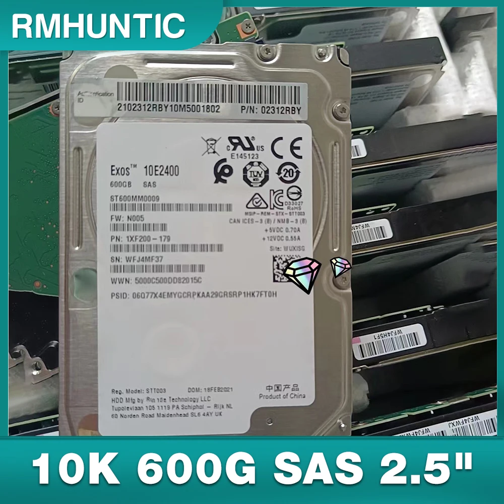 Disco rígido do servidor st600mm0009 10k 600g sas 2.5 "12g 128m disco rígido