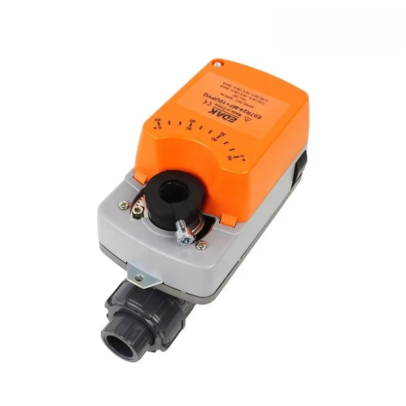 Valvole di controllo motorizzate modulanti 4-20mA 0-10V Valvola a sfera in plastica UPVC 1/2in-2in 24V 220V Sistemi HVAC Tubi dell'acqua agricoli