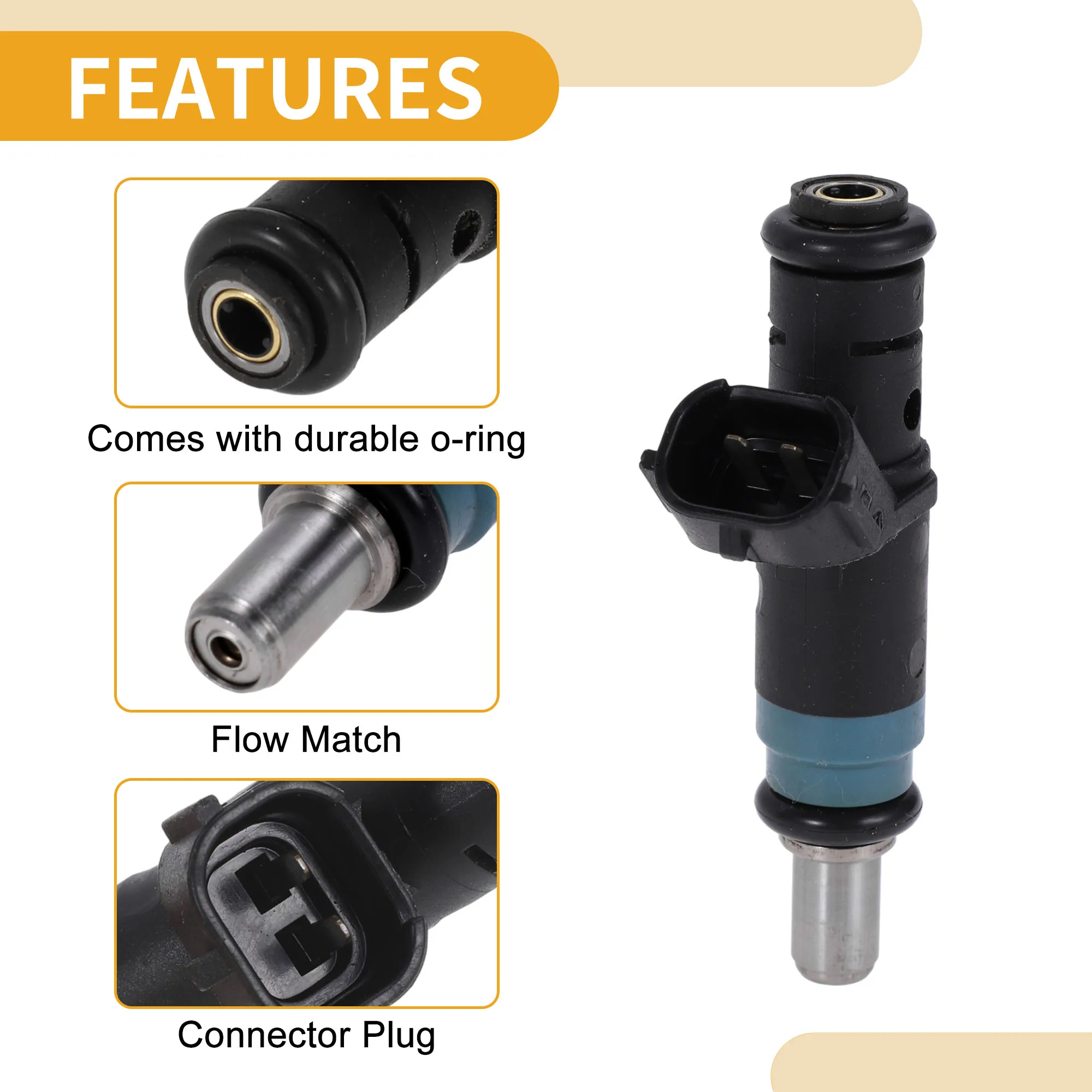 UXCELL No.06B133551K 燃料インジェクター VW パサート 3B アウディ A4 B5 1.6 車用エンジン フローマッチ燃料ノズル