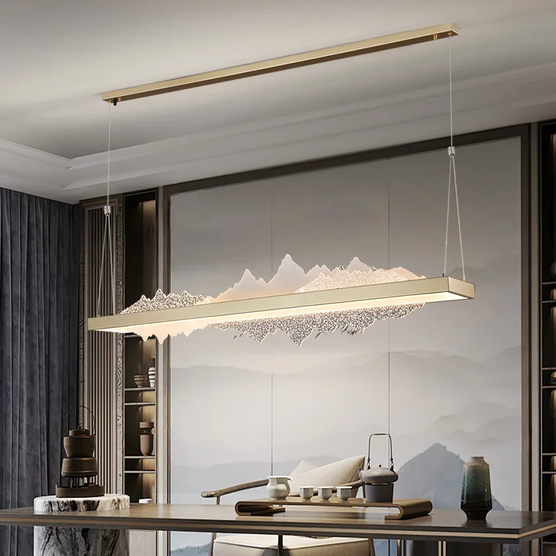 Luz de luxo e simples lâmpada barra designer zen estudo criativo tira decorativa lâmpada sala chá