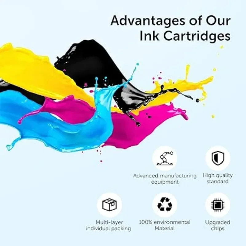 3U 63 63XL Ink Cartridge for HP Deskjet 1110/1111/1112/1113/1114/1115/3830/3831/3832/3833/4650/ 4511/4512/4512/4513 Printer