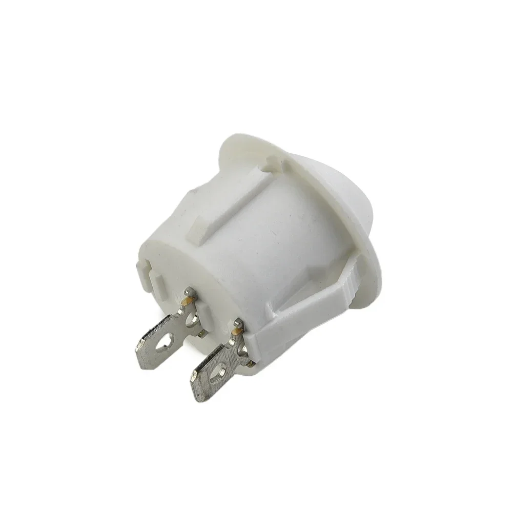 

Caravan Rocker Switches Boat Camper Van Mini Round Snap-In Terminal White 2 Pin 2 Stalls 5 Pcs 6A250V Practical