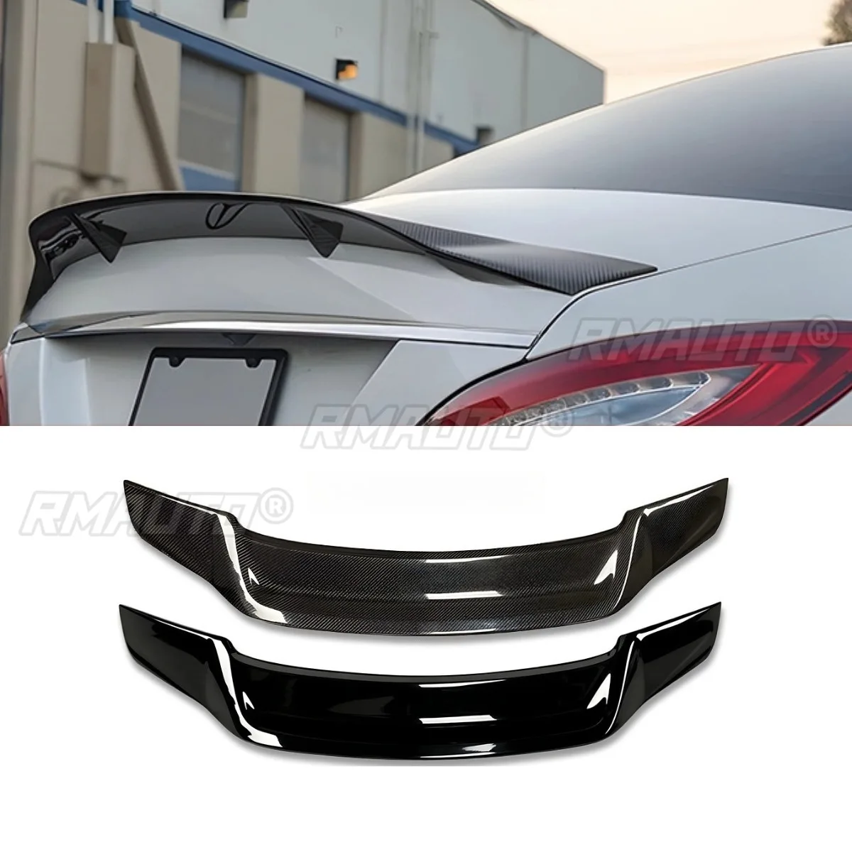 Car Rear Wing Rear Trunk Spoiler Protector Body Kit For Mercedes Benz CLS Class W218 2011-2017 Car Accessories