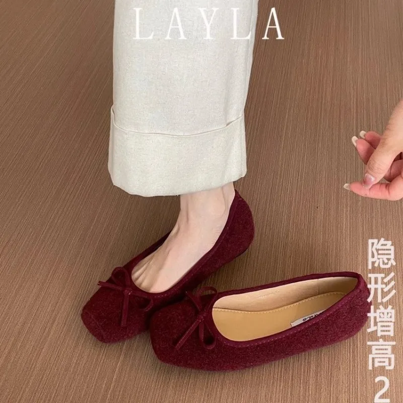 

French Bow Flat Mary Jane Single Shoes Women's 2025 Summer New Temperament Versatile