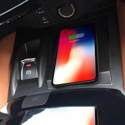 Car wireless charger for Nissan Qashqai J11 J12 X-Trail T32 2014-2021 15W fast charger wireless phone charger charging pad