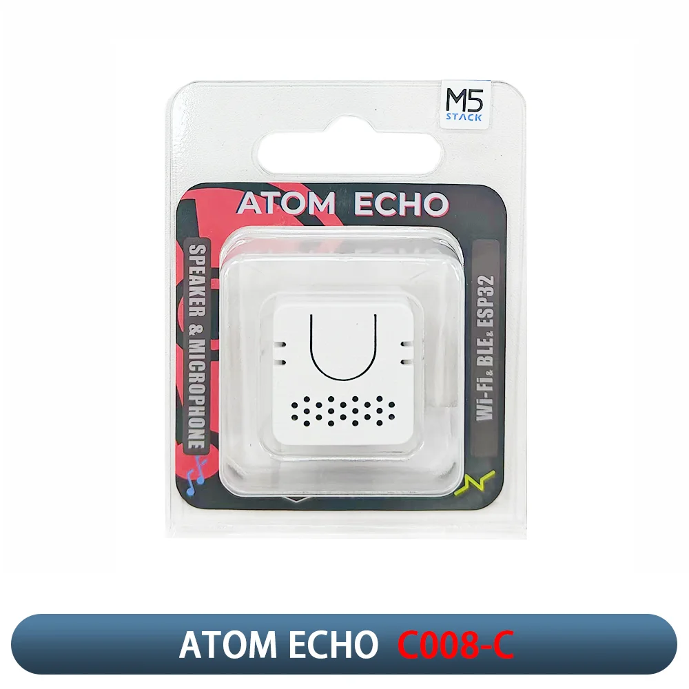 M5Stack ATOM Echo programmable AI smart speaker with built-in ESP32 Bluetooth WiFi Internet of Things Development Kit