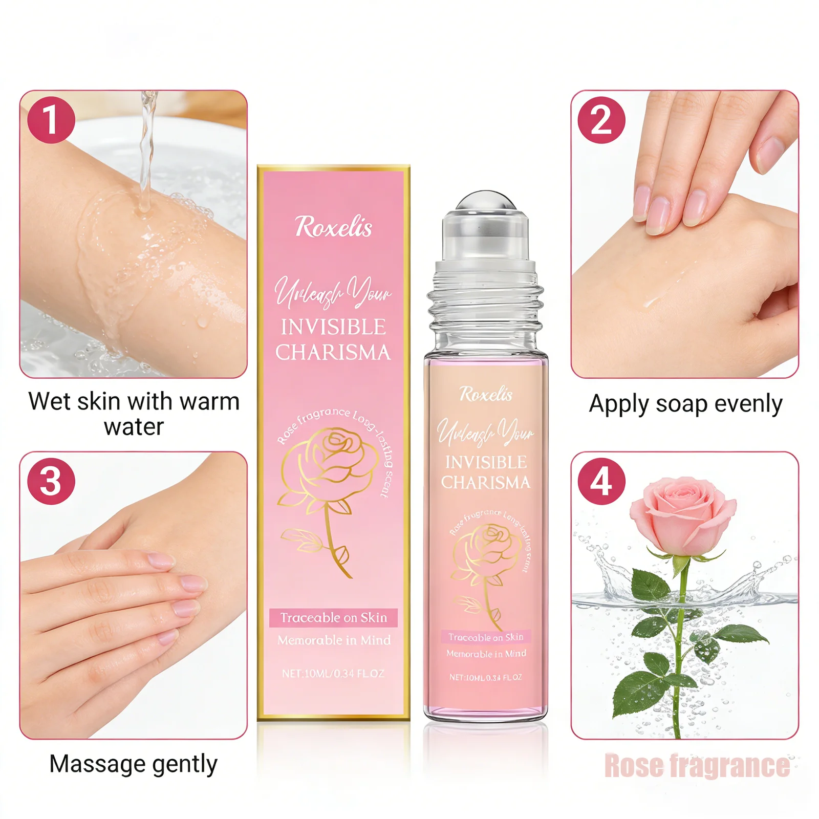 Rose Ball Fragrance is lightweight, elegant, and convenient to carry with you, leaving a fresh and natural fragrance for daily view 3