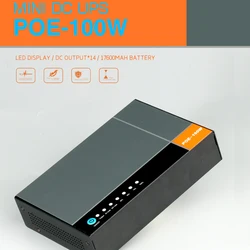 POE-100W Mini Portable High Power POE UPS with USB5V/2.5A DC12V6A/9V2.5A POE15V/24V1.5A Port For Max 10pcs CCTV Camera & DVR