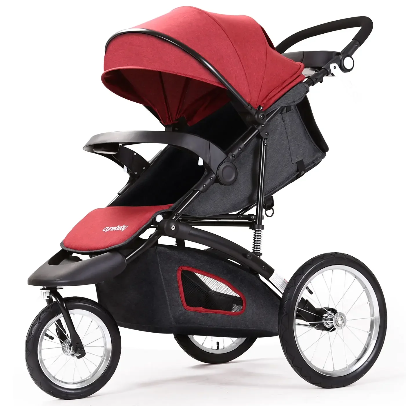 Foldable Jogging Stroller Single Toddler  Jogging Compact Ultra-light Stroller Can be Carried for Trave