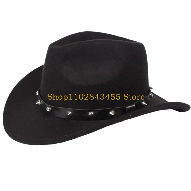 แถบหมวก 49MC ถักเปียแบบ unisex Western Hat เครื่องประดับ Fedora Cowboy Hat