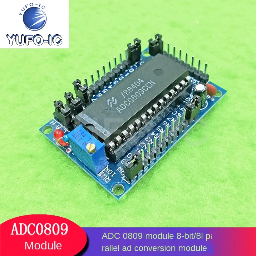 Free Ship 1PCS Adc0809 Module Eight-Bit/8L Parallel Ad Conversion Module Circuit Analog-Digital Conversion Program