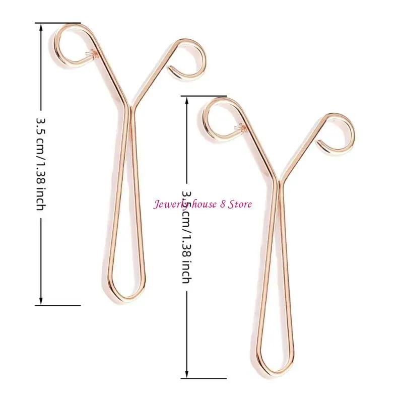 Travel Friendly Rolled Cuff Clip Adjustable Y Jewelry Accessory