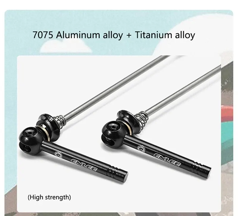 ENLEE Titan Ti Spieß QR Fahrrad Schnellspanner Hebel MTB Fahrrad Radfahren Nabe Rennrad Schnellspanner MTB Teile – Detail 4