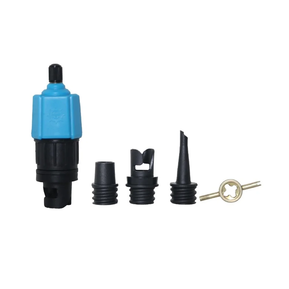 Red Air Valve Adapter Adaptable For Electric Pumps Inflatable Boat Pump Connector Alloy And Rubber Construction