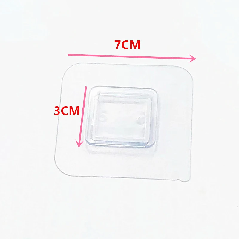 1/5/10 Stück selbstklebende Wandhaken, transparentes Drahtregal, Wandhalterung, Aufkleber, doppelseitiger Befestigungspatch, Küchen- und Badezimmer-Gadget〔Nest〕