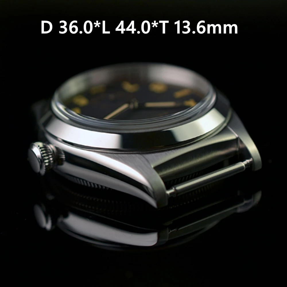 KEAOIRUS Bubbleback Watch 36mm NH38 Vintage Men Automatic Mechanical Wristwatches Sports Watches Homage Luminous 200M Waterproof