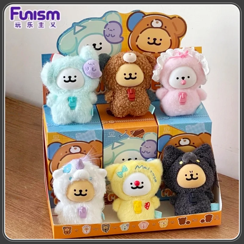 

In Stock Official Funism Genuine Line Dog MALTESE My Good Buddy Vinyl Blind Box Keychain Kawaii Bag Charm Collectible Figure