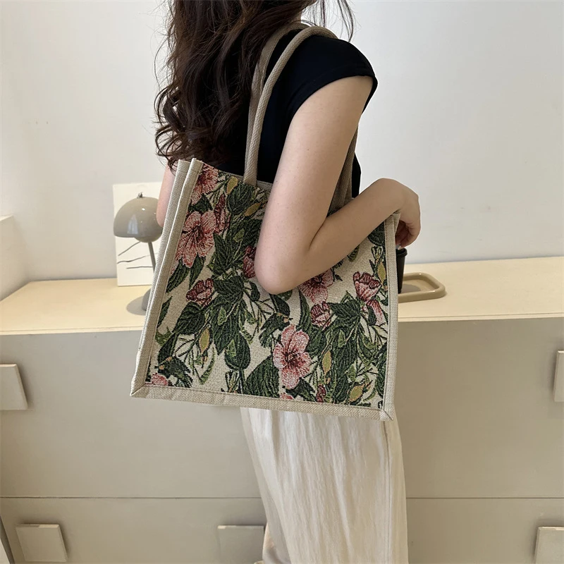 Bolsa de ombro retrô para mulheres, sacola elegante, bolsa casual, simples, nova