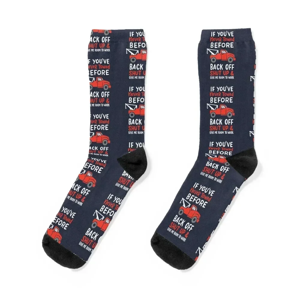 

Tow Truck Operator Socks sports stockings funny gifts anti slip football retro Socks Girl Men's