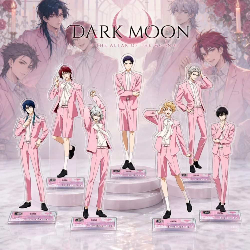 Anime Dark Fantasy DARK MOON 15cm Acrylic Stand Noa Solon Luka Eli Charm Desktop Decoration Gift Keychain