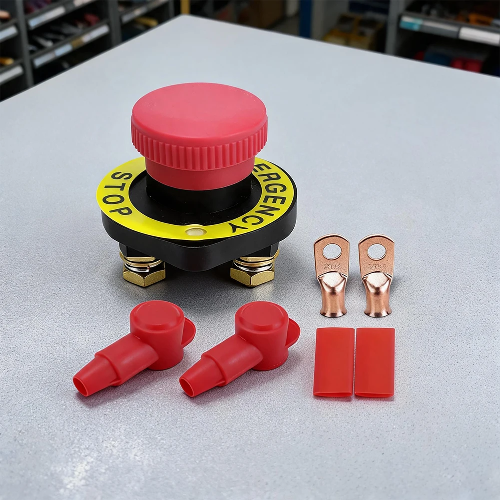 12V 24V 300A Battery Disconnect Switch Power Cut Off Isolator For Car Marine Boat Electrical System Copper Terminal Accessori