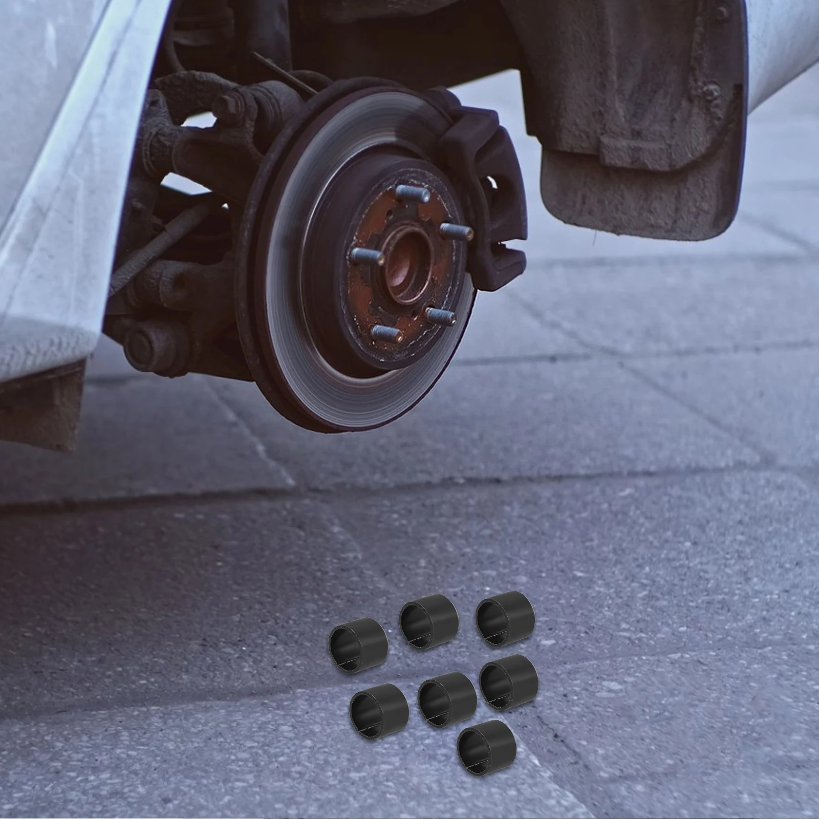 

10pcs Hub Centric Rings Wheel Balance Block Steel Adapter 65 Manganese Spring Car Wheel Rings Lug Nut Positioning Truck Bus