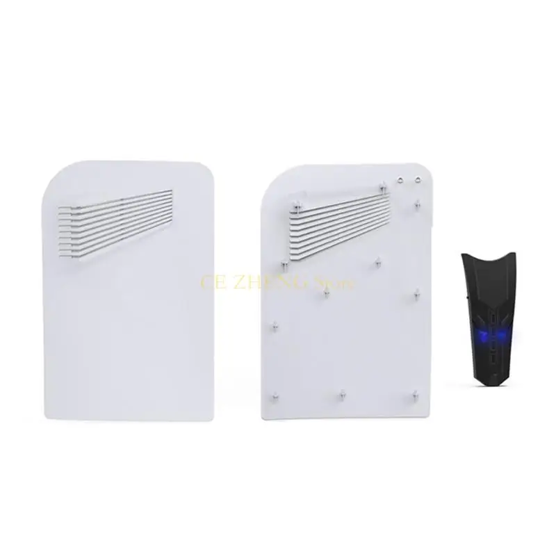 E56B Ekstensi Hub Konsol Game Tahan Lama dengan 4 Port USB2.0 Pelat Host Kulit Memancar untuk Cangkang