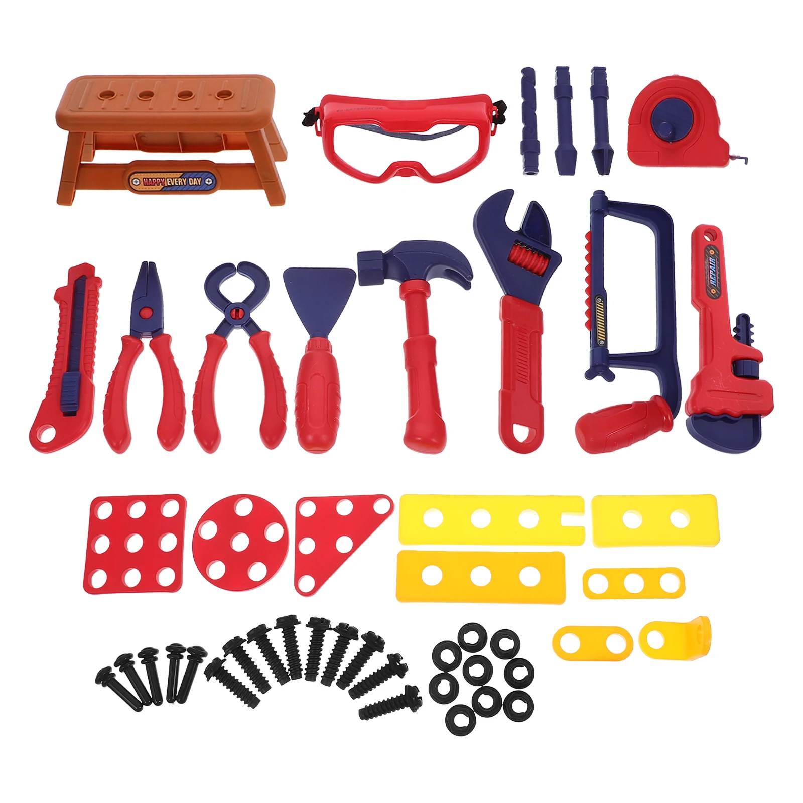 

1 set Toddler Tool Set Kids Pretend Play Excavation Design Plastic Tools Learning For Children Creative Development Gift