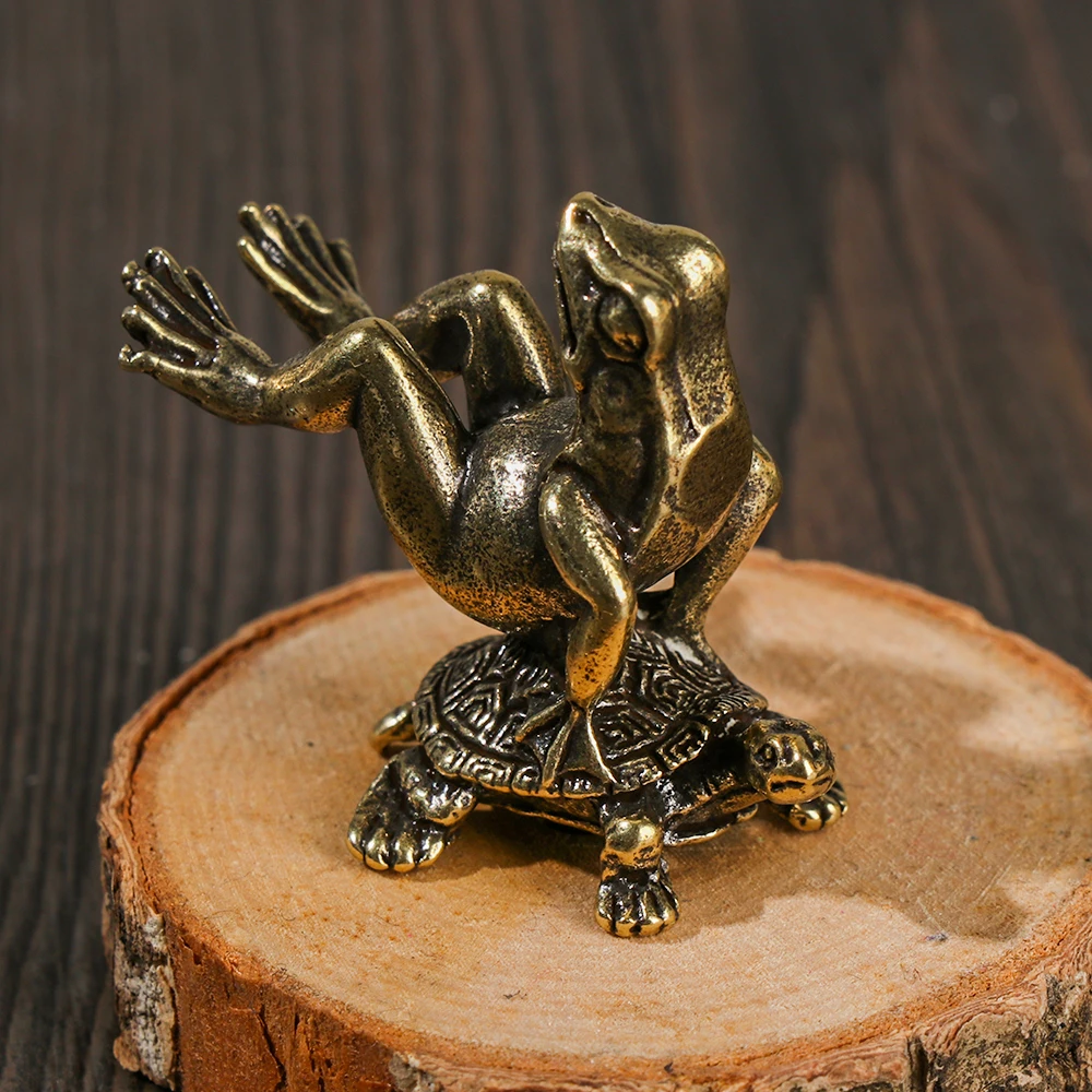 1PC Retro Ornament Incense Burner Frog Statue Animal Accessories Sculpture Home Decor Desk Decoration Meditation Zen Mini Crafts