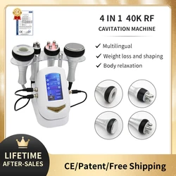 Appareil de cavitation à ultrasons RF pour perte de poids, appareil amincissant multipolaire, raffermissement de la peau du visage, appareil de levage, corps saillant, perte de poids, 40K, 3/4-1