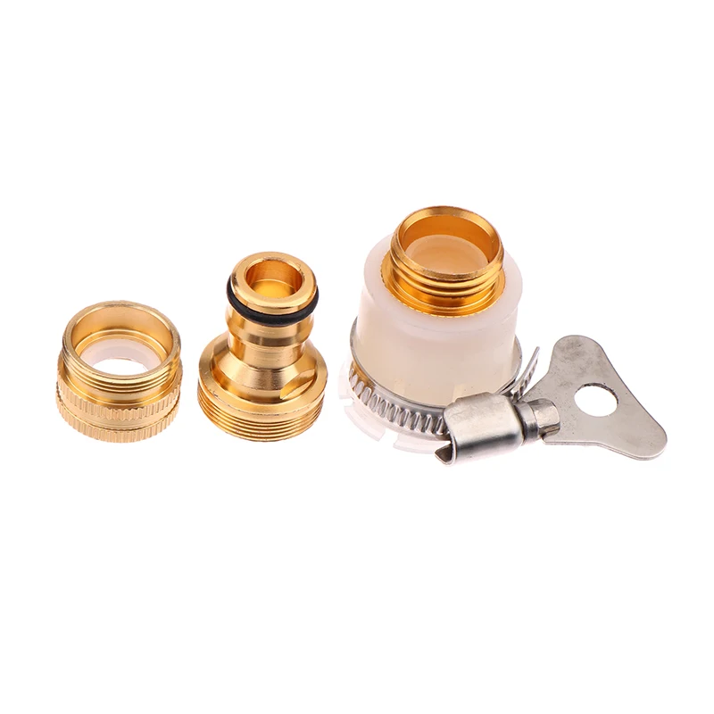 Mixer Tap Connectors To Garden Water Hose Pipe Fitting Faucet Adapter Alloy Plated Copper Universal Joint