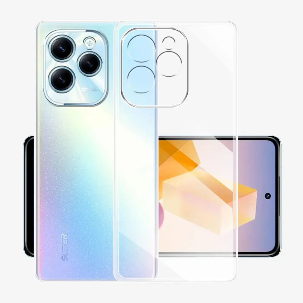 For Infinix Hot 40 Pro Case Clear Silicone Soft Coque Cover For Infinix Hot 40i Protect Phone Case For Infinix Hot 40 Pro Funda