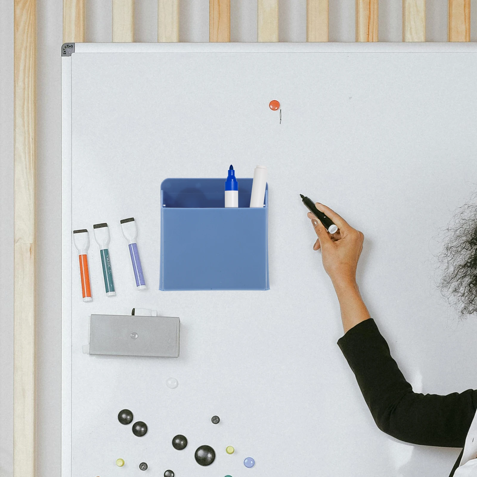 2 قطعة شفط كأس السبورة حامل قلم ABS ماركر التخزين المنظم لمكتب مكتب القرطاسية الجافة محو علامة حامل #6