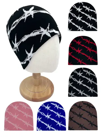 1PCS knitted hat with twill pattern for autumn and winter, unisex outdoor warm hat, fashion trend beanie, winter hat