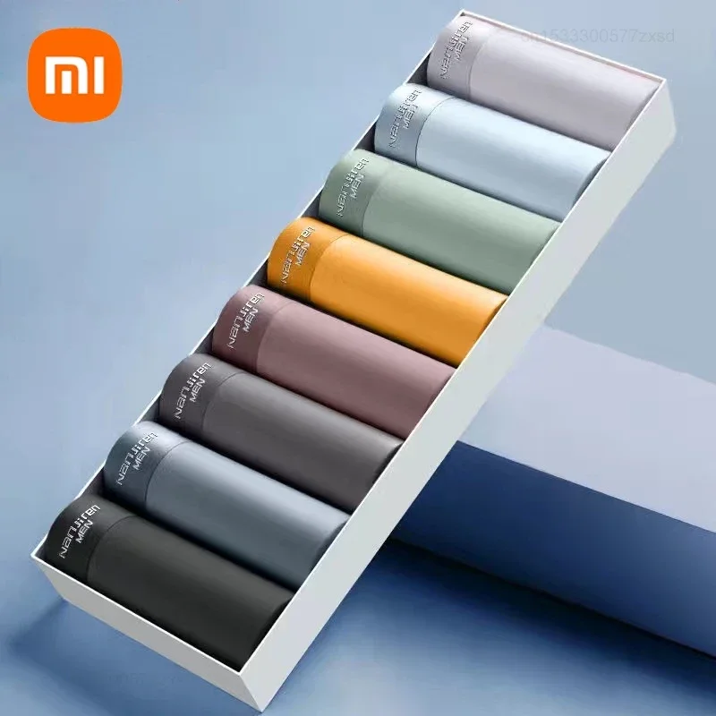 Xiaomi Men Cotton Underwear 3A Antibacterial Underpants Ice Silk Breathable Elastic Loose Seamless Comfort Solid Color Panties