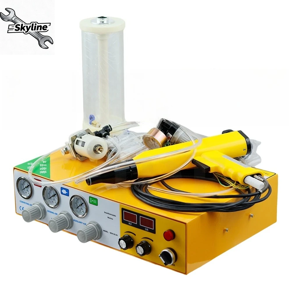 

MR-216 220V Digital Electrostatic Powder Coating Machine With Manual Powder Coating Spray Gun