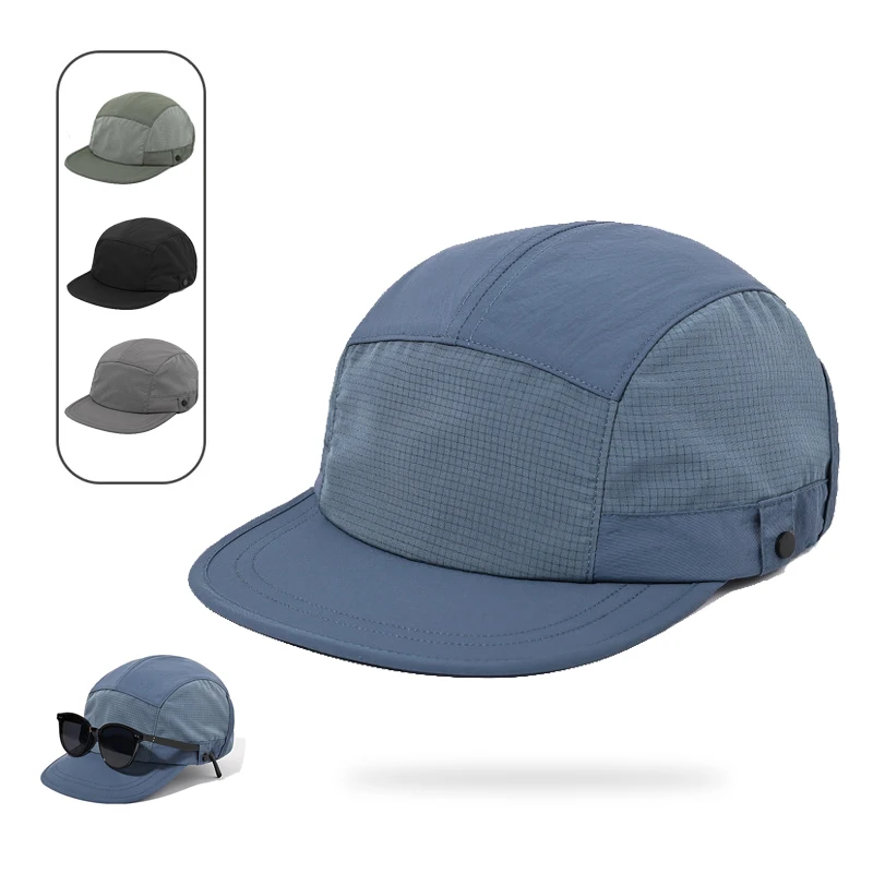 

Многофункциональная быстросохнущая шапка для бега для мужчин и женщин, уличная велосипедная, пешая, альпинистская, тактическая бейсболка с боковым держателем для солнцезащитных очков