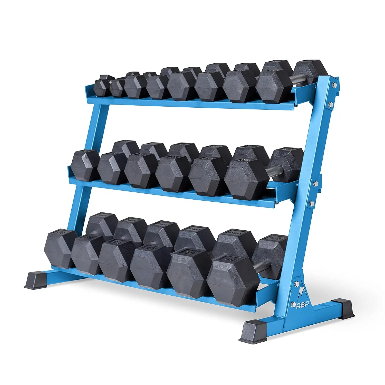 Fitness Rubber Hex Dumbbell Set, Adjustable Weight Pairs, Home Gym Equipment, Strength Training For Men Women, Black Coated