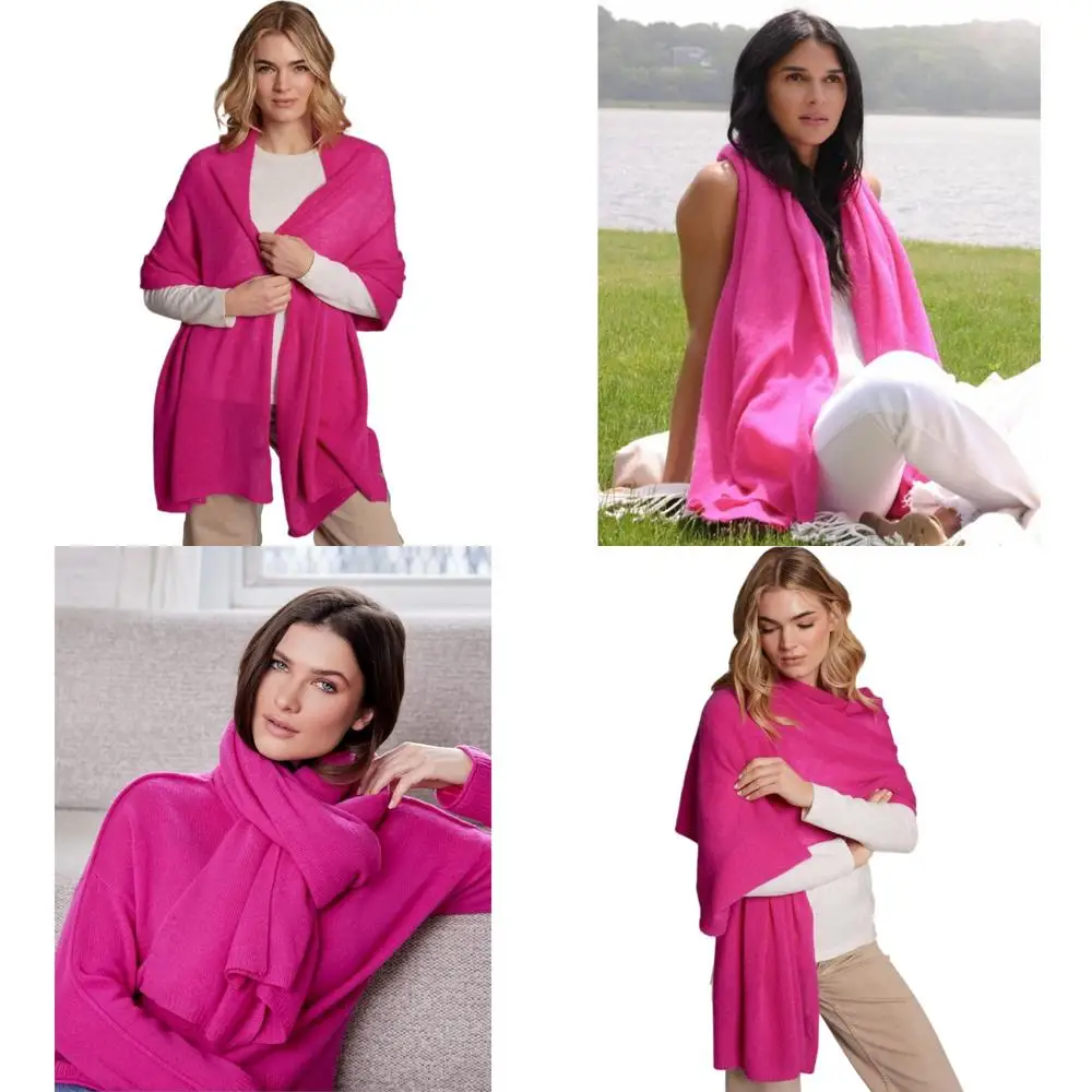 

Luxury Lightweight 100% Cashmere Wrap for Travel and Comfort